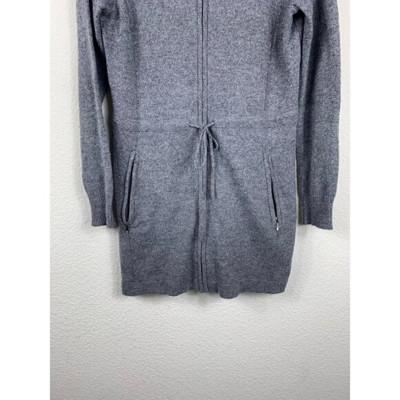 DAKINI Womens Wool Cashmere‎ Gray Hooded Zip Up Sweater Size Small - Picture 4 of 9